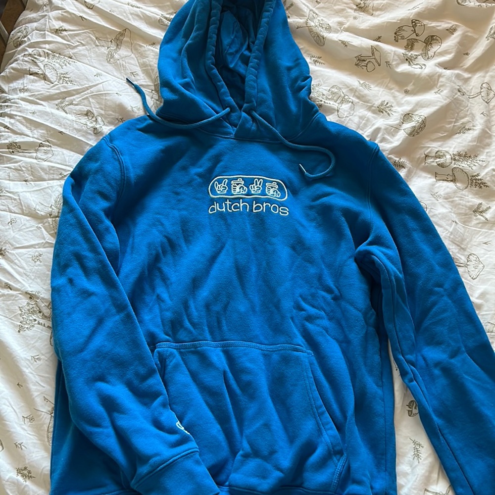 blue dutch bros hoodie